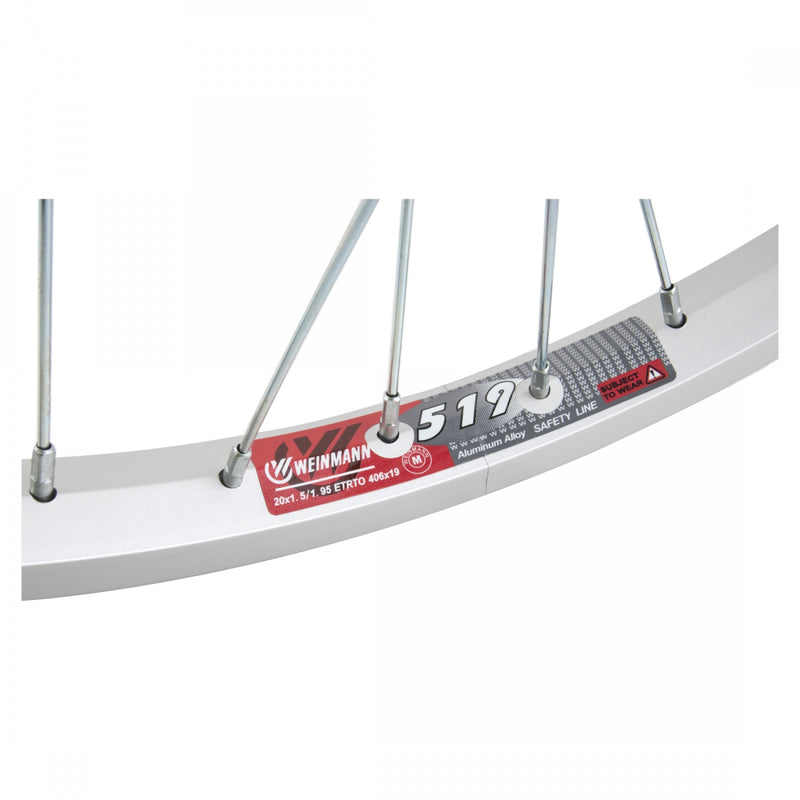 Load image into Gallery viewer, Wheel Master 20in Alloy Front Wheel B/O 3/8x100mm W/M AB-1000 Rim Brake Silver