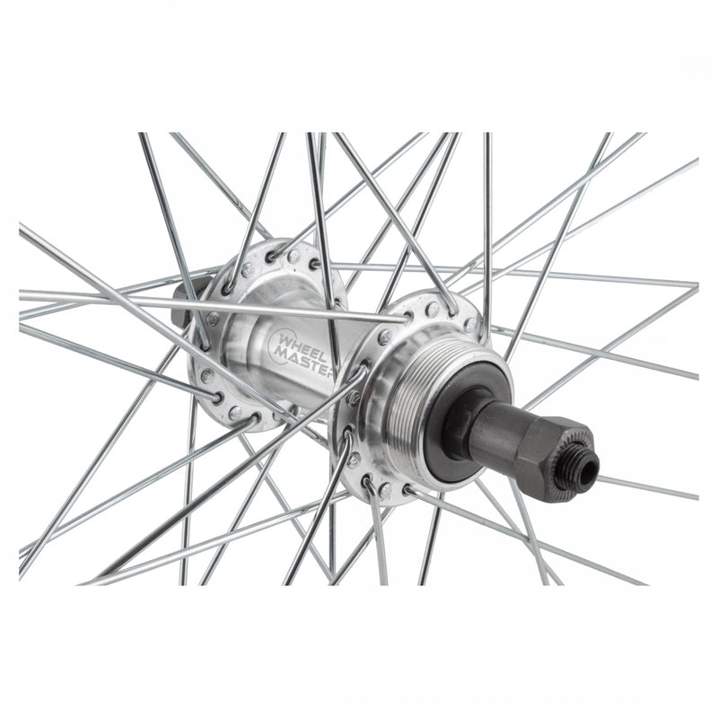 Load image into Gallery viewer, Wheel Master 26in Rear Wheel QRx135mm Freewheel Single Wall Rim Brake Silver