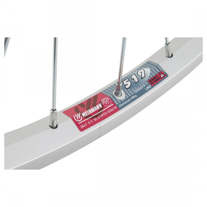 Load image into Gallery viewer, Wheel Master 26in Front QRx100mm W/M AQ-1000 Single Wall Rim Brake 14G UCP Sil