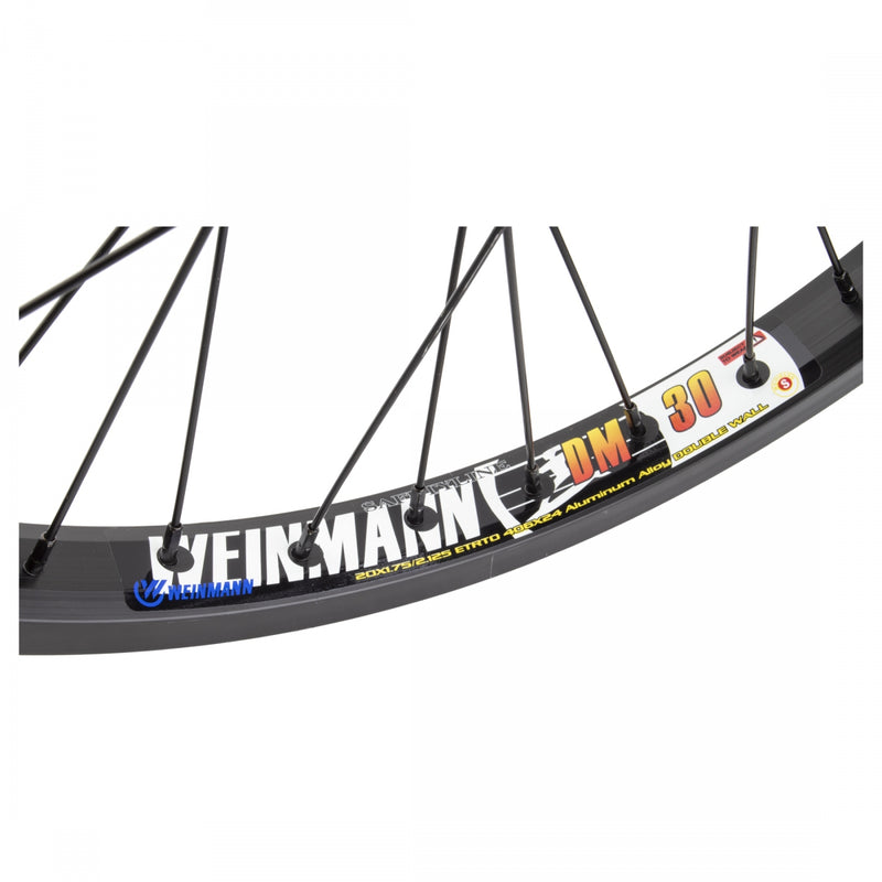 Load image into Gallery viewer, Wheel Master 20in Alloy WEI DM30 Rear Wheel B/O 3/8x110mm 36H Rim Brake Black