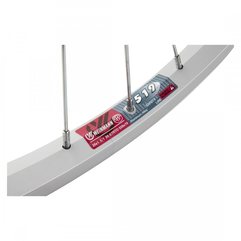 Load image into Gallery viewer, Wheel Master 26in Alloy WEI 519 Front Wheel QRx100mm Single Wall 6-Bolt Silver