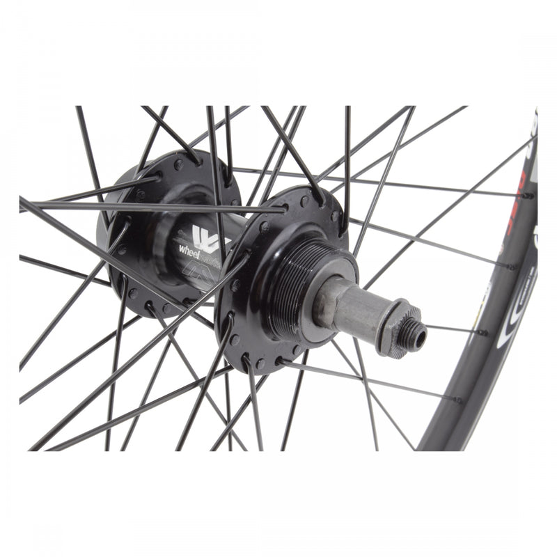 Load image into Gallery viewer, Wheel Master 27.5in WEI XM280 Rear QRx135mm FW Double Wall 6-Bolt Clincher Blk