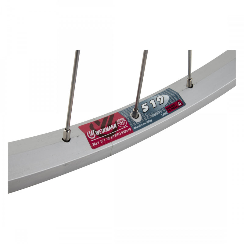 Load image into Gallery viewer, Wheel Master 26in RR B/O 3/8x135mm FW W/M AB-1000 Single Wall Rim Brake Silver
