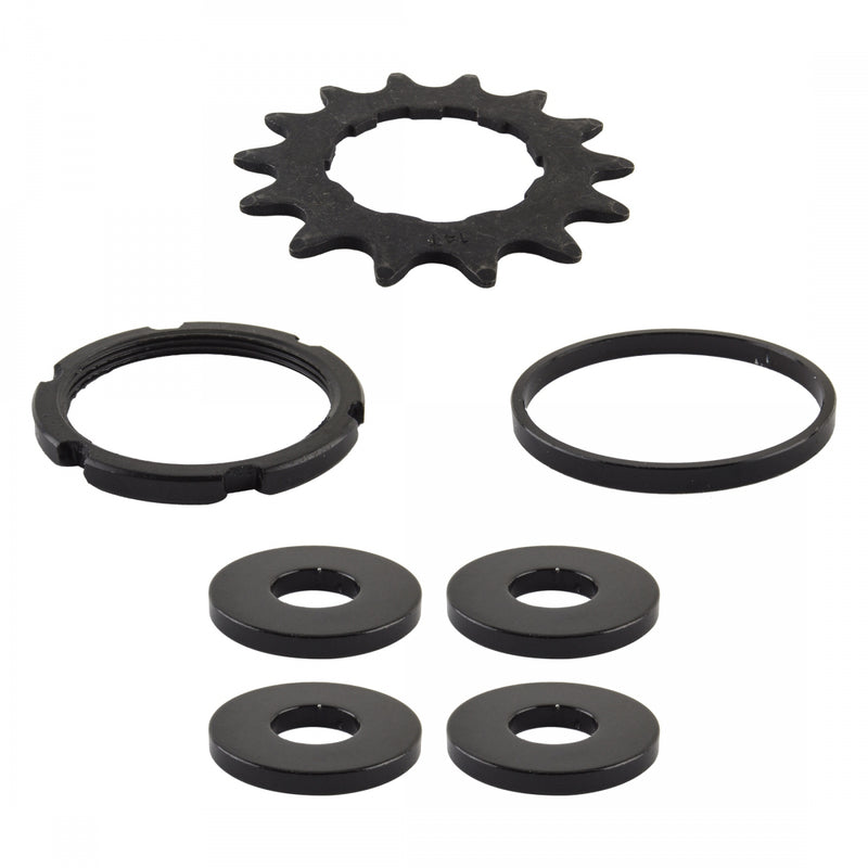 Load image into Gallery viewer, Se Bikes JP60 Wheelset 26in B/O 3/8inx135-170mm 6-Bolt/Rim Brake Clincher Blk