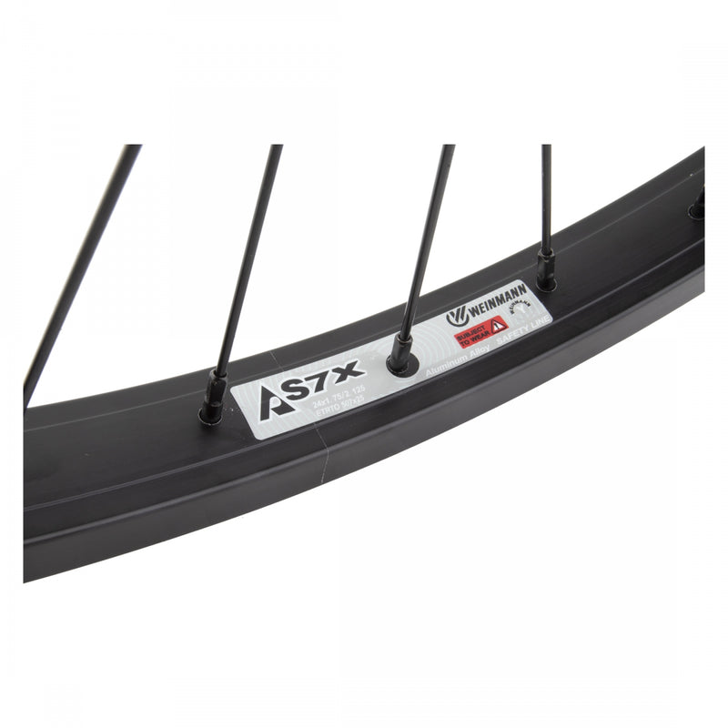 Load image into Gallery viewer, Wheel Master 24in Alloy WEI AS7X Rear B/O 3/8x110mm Coaster Brake Clincher Blk