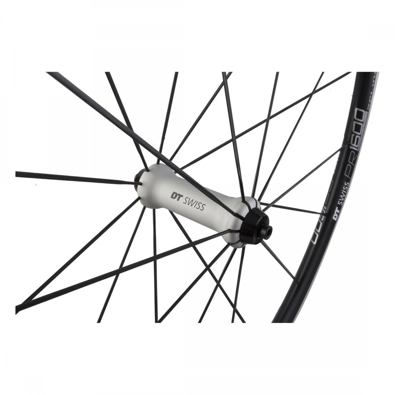 Load image into Gallery viewer, DT Swiss PR 1600 Spline 23 Alloy Front Wheel 700c QRx100mm DT 350 Rim Brake