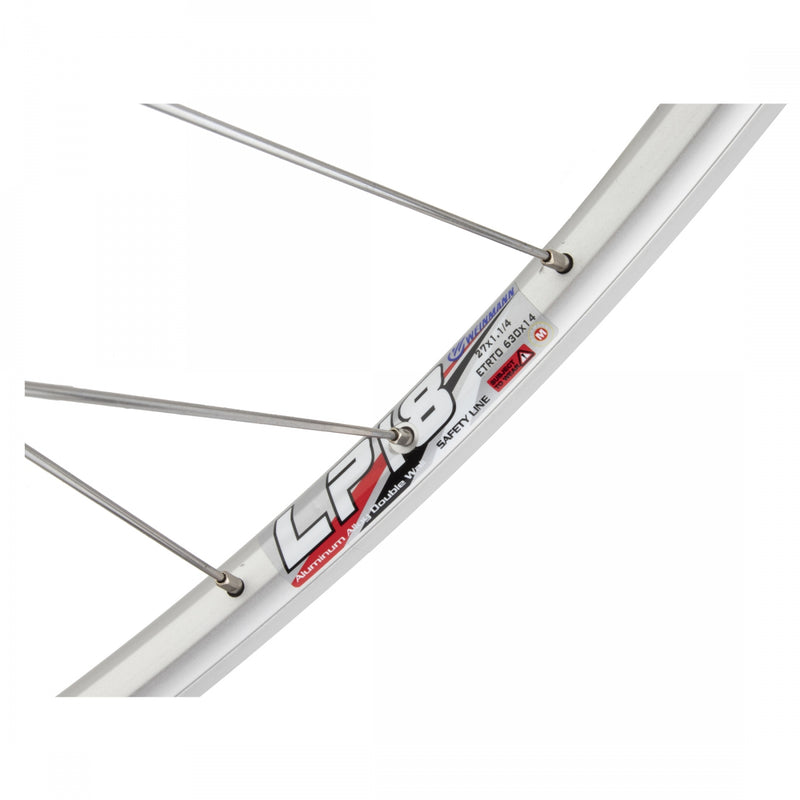 Load image into Gallery viewer, Wheel Master 27in WEI LP18 Front QRx100mm W/M AQ-1010 Rim Brake Clincher Sil