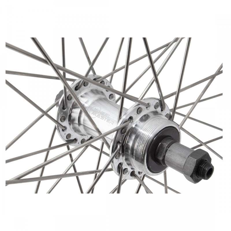 Load image into Gallery viewer, Wheel Master 27in WEI LP18 RR QR10x126mm FW Double Wall Rim Brake Clincher Sil