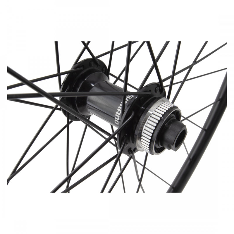 Load image into Gallery viewer, Wheel Master 700c Front Wheel Alex ATD470 |12x100mm Double Wall Center Lock Blk