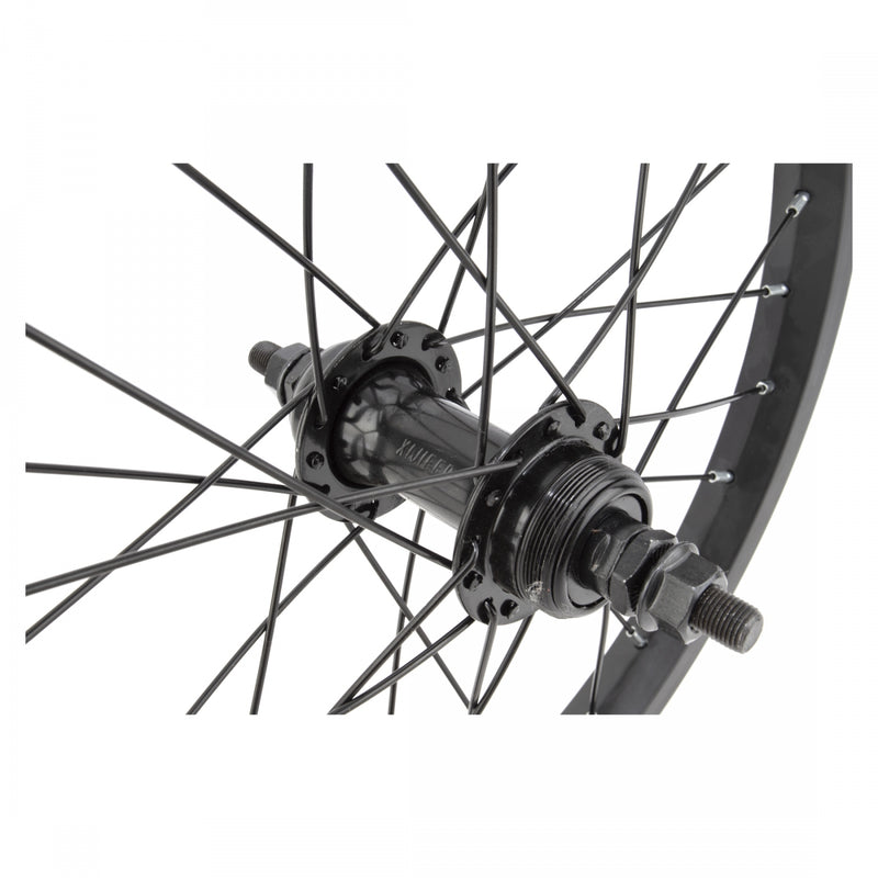 Load image into Gallery viewer, Wheel Master 16in Juvenile Alloy Rear Wheel B/O 3/8inx110mm Rim Brake Black