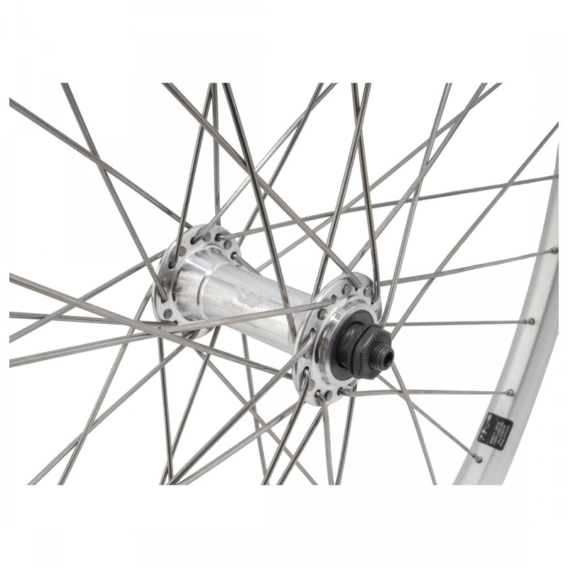 Load image into Gallery viewer, Wheel Master 26in Alloy Mach1 ER10 Front QRx100mm Double Wall Rim Brake Silver