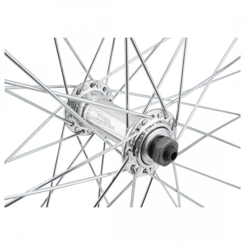 Load image into Gallery viewer, Wheel Master 27in Alloy FT QRx100mm W/M AQ-1000 Rim Brake 14G UCP Clincher Sil