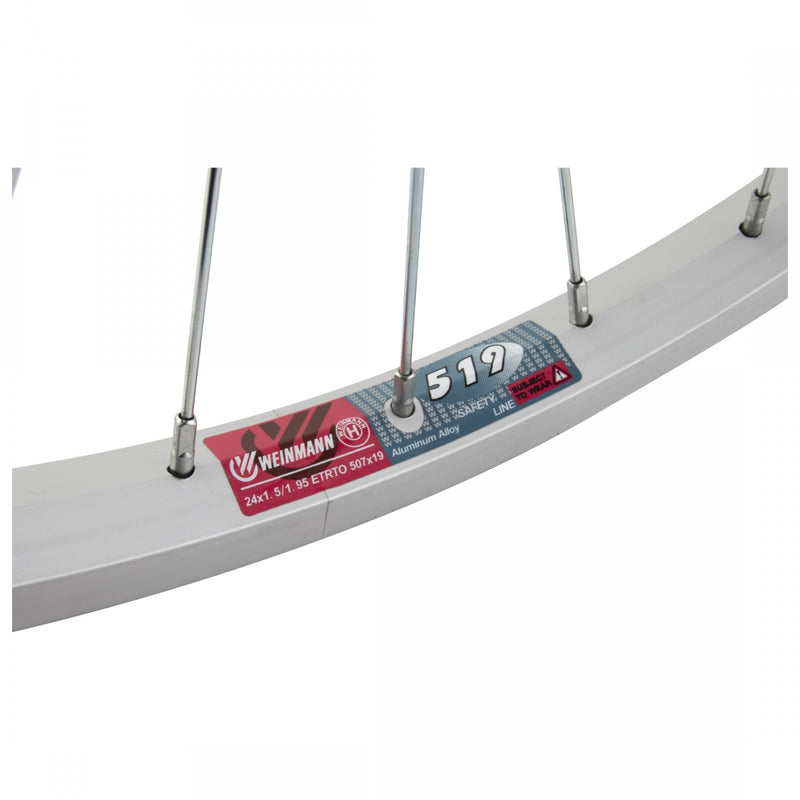 Load image into Gallery viewer, Wheel Master 24in Alloy WEI 519 Rear B/O 3/8x135mm W/M AB-1000 Rim Brake Sil