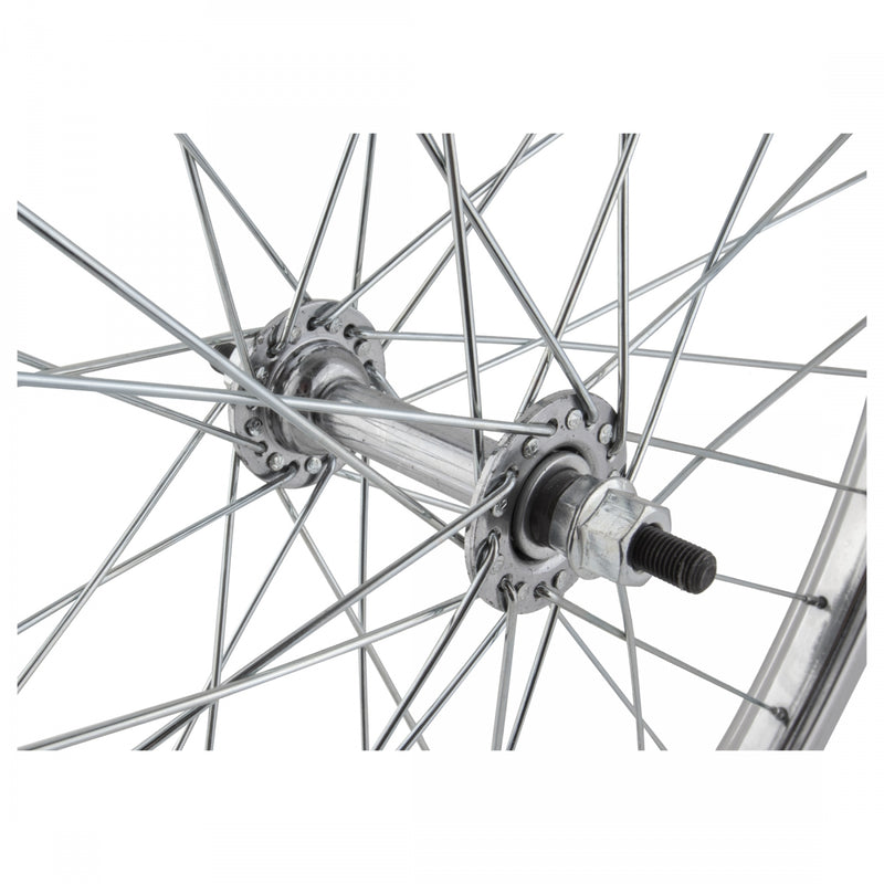 Load image into Gallery viewer, Wheel Master 24in W/M Steel 1.75 Rear Wheel B/O 5/16x100mm Rim Brake Silver