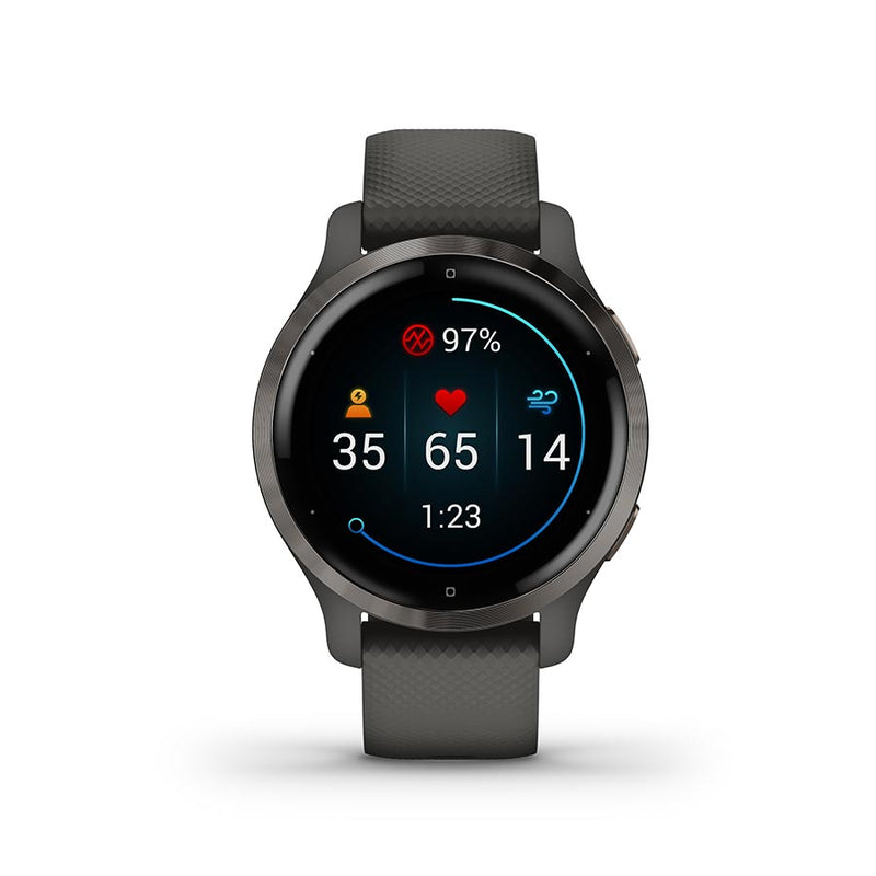 Load image into Gallery viewer, Garmin Venu 2S Watch Watch Color: Black, Wristband: Black - Silicone