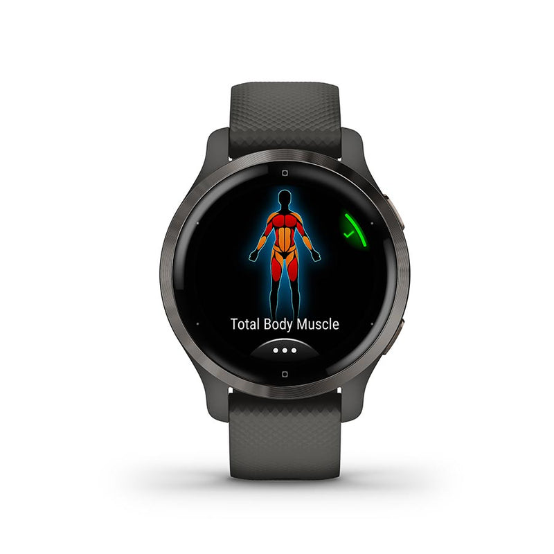 Load image into Gallery viewer, Garmin Venu 2S Watch Watch Color: Black, Wristband: Black - Silicone