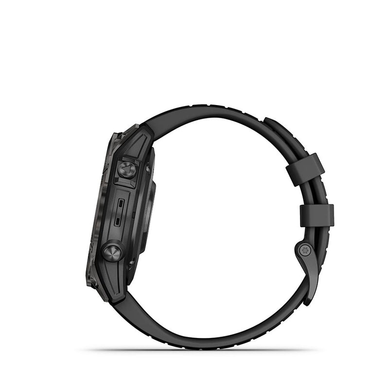 Load image into Gallery viewer, Garmin Epix Pro Sapphire Edition 47mm, Watch, Watch Color: Titanium, Wristband: Black - Silicone
