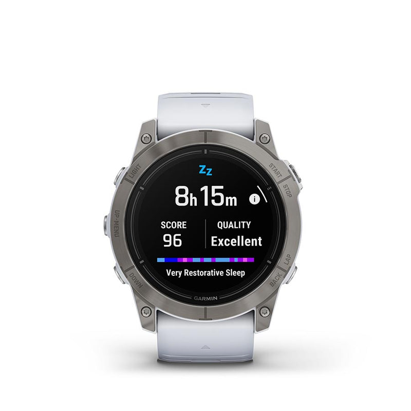 Load image into Gallery viewer, Garmin Epix Pro Sapphire Edition 51mm, Watch, Watch Color: Titanium, Wristband: White - Silicone
