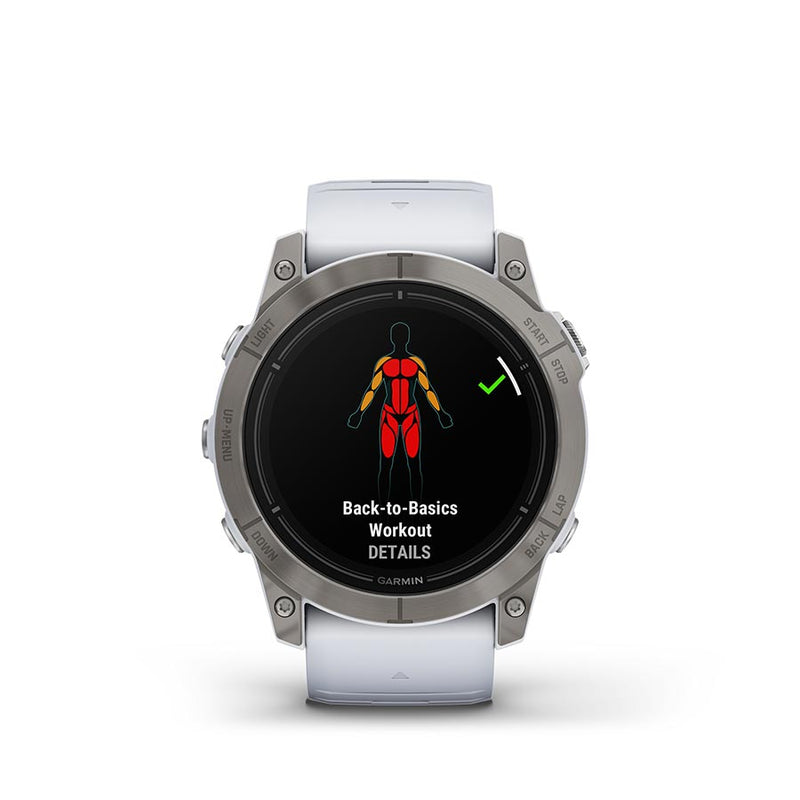 Load image into Gallery viewer, Garmin Epix Pro Sapphire Edition 51mm, Watch, Watch Color: Titanium, Wristband: White - Silicone
