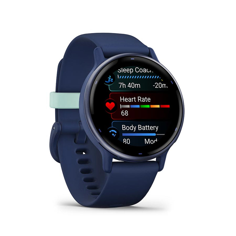 Load image into Gallery viewer, Garmin vivoactive 5 Watch Watch Color: Navy, Wristband: Navy - Silicone

