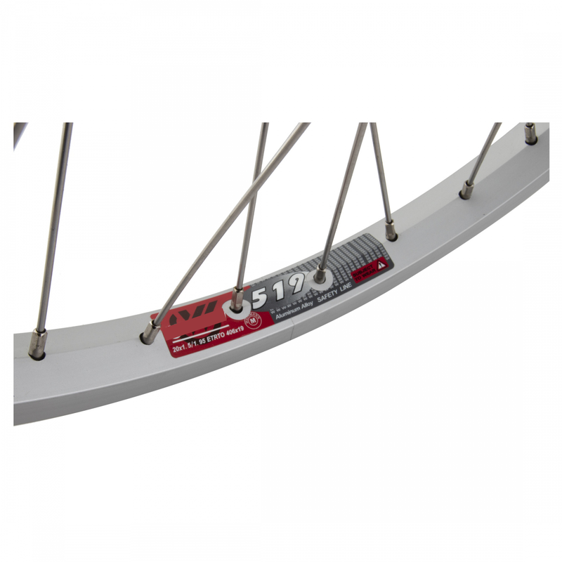 Load image into Gallery viewer, Wheel Master 20in Alloy Recumbent Front QRx100mm 36H Rim Brake Clincher Silver