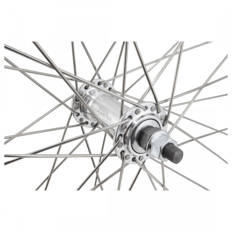 Load image into Gallery viewer, Wheel Master 26in Alloy WEI AS7X Front B/O 3/8x100mm Rim Brake Clincher Silver