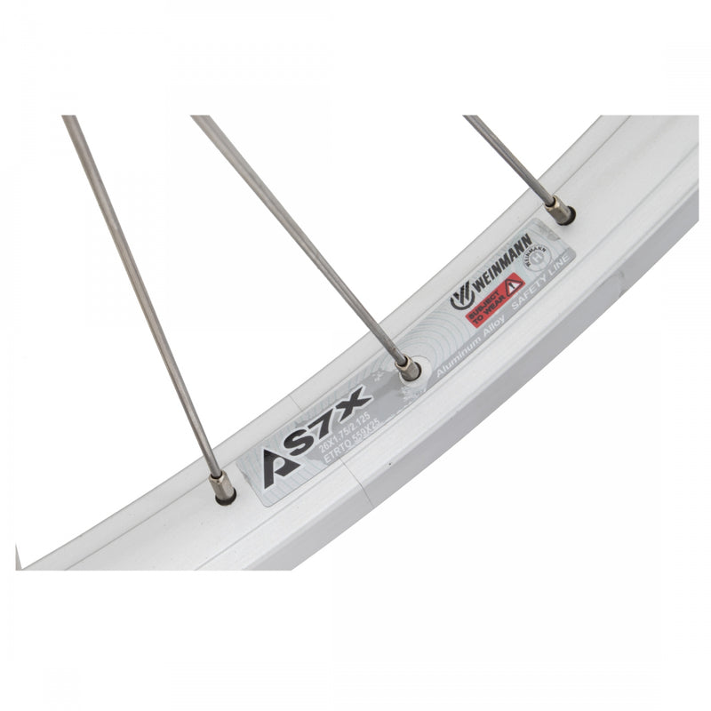 Load image into Gallery viewer, Wheel Master 26in Alloy WEI AS7X Rear B/O 3/8x135mm Rim Brake Clincher Silver