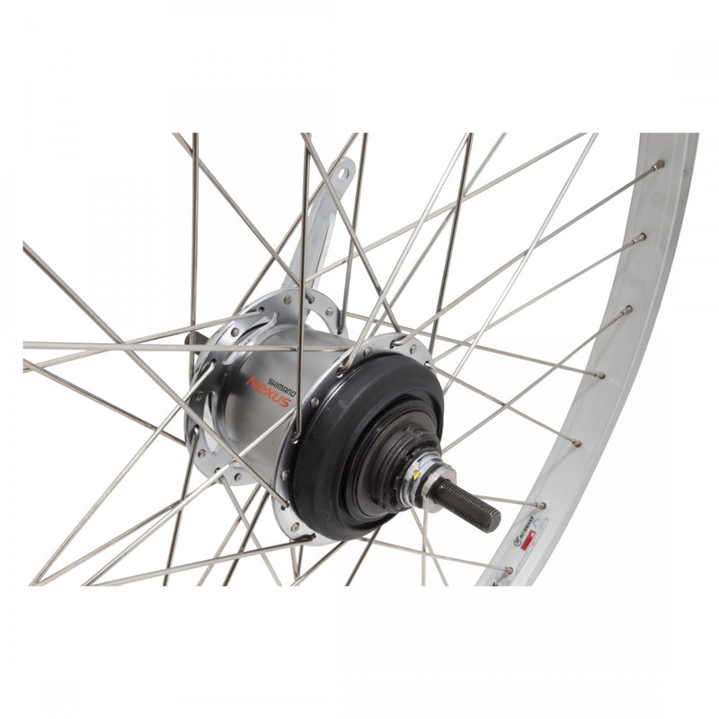 Load image into Gallery viewer, Wheel Master 26in WEI AS7X Wheelset B/O 3/8x100-130mm CB DT-2.0 SS SL Silver