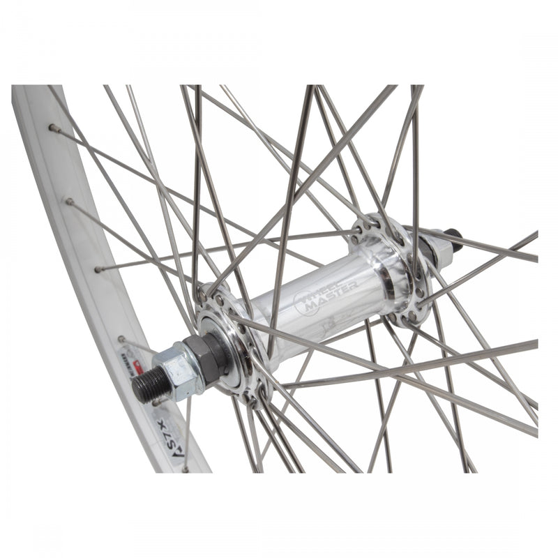 Load image into Gallery viewer, Wheel Master 26in WEI AS7X Wheelset B/O 3/8x100-130mm CB DT-2.0 SS SL Silver