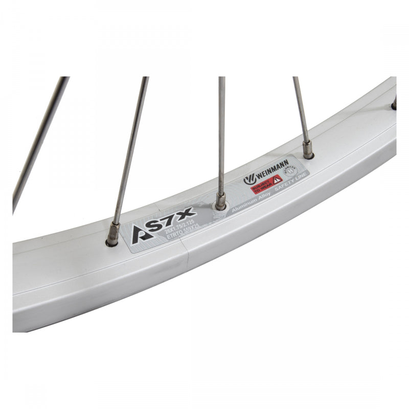 Load image into Gallery viewer, Wheel Master 26in WEI AS7X Wheelset B/O 3/8x100-130mm CB DT-2.0 SS SL Silver