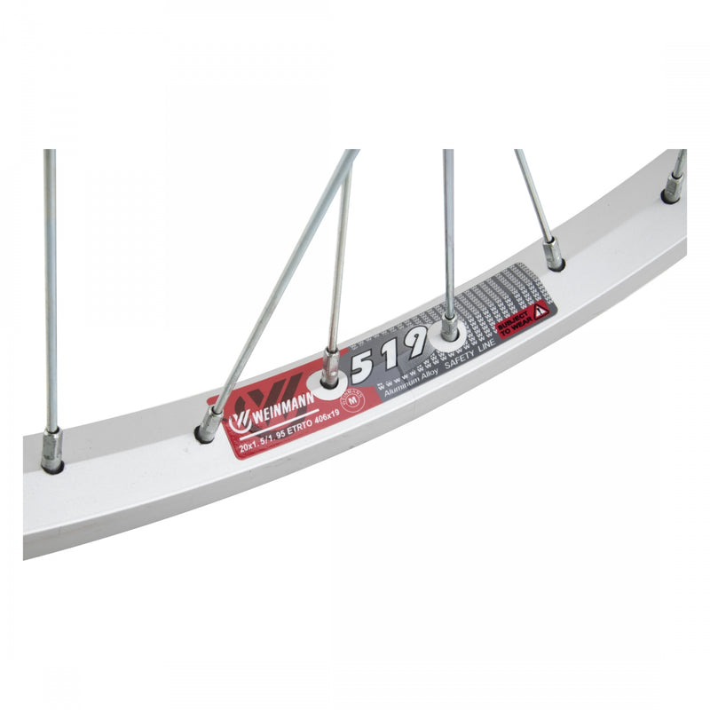 Load image into Gallery viewer, Wheel Master 20in Alloy Rear Wheel B/O 3/8x135mm W/M AB-1000 Rim Brake Silver