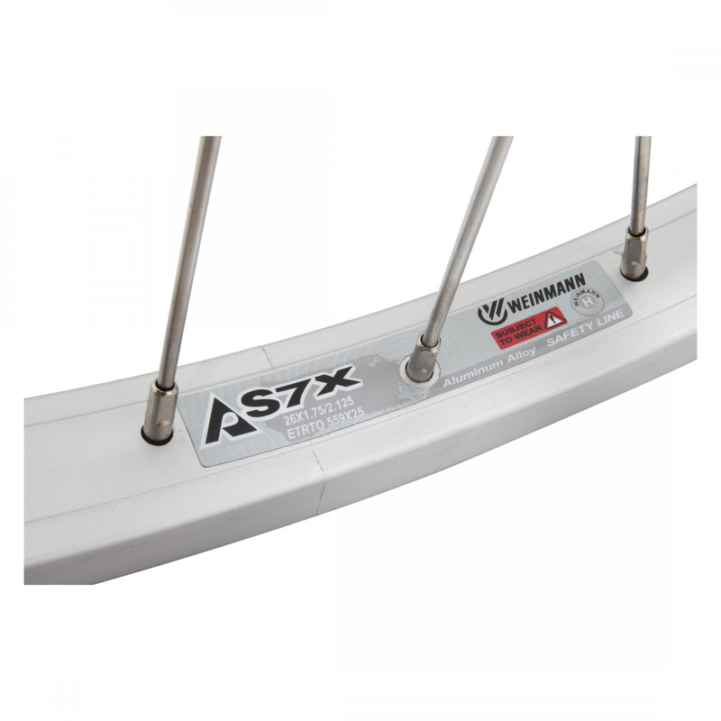 Load image into Gallery viewer, Wheel Master 26in Alloy WEI AS7X Front B/O 3/8x100mm W/M AB-1000 Rim Brake Sil