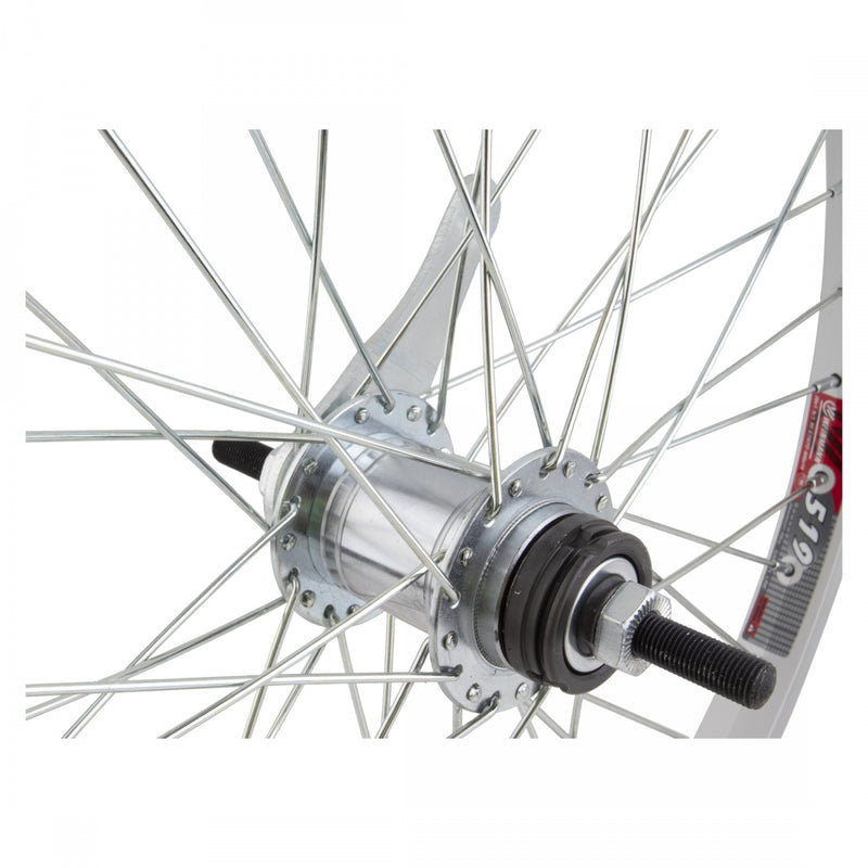 Load image into Gallery viewer, Wheel Master 20in Alloy Rear Wheel B/O 3/8x110mm Coaster Brake Clincher Silver