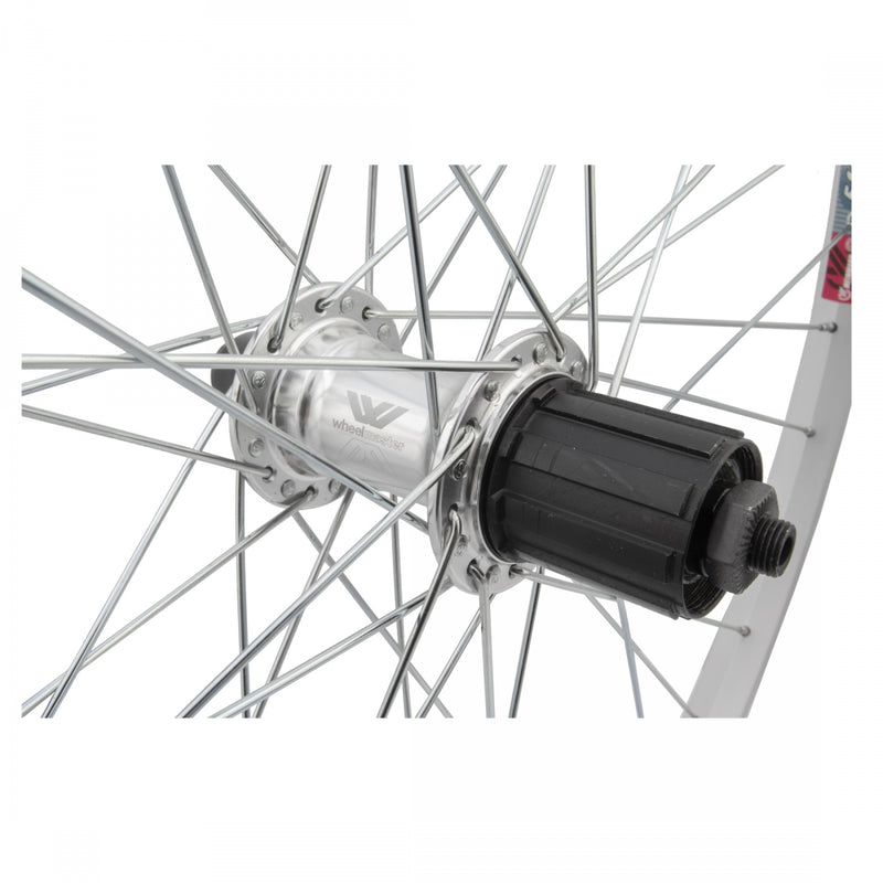 Load image into Gallery viewer, Wheel Master 26in Rear QRx135mm Shi TX500 Single Wall Rim Brake 14G UCP Silver