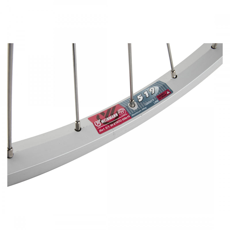 Load image into Gallery viewer, Wheel Master 26in RR QRx135mm Shi TX500 Single Wall Rim Brake 14G SS SL Silver
