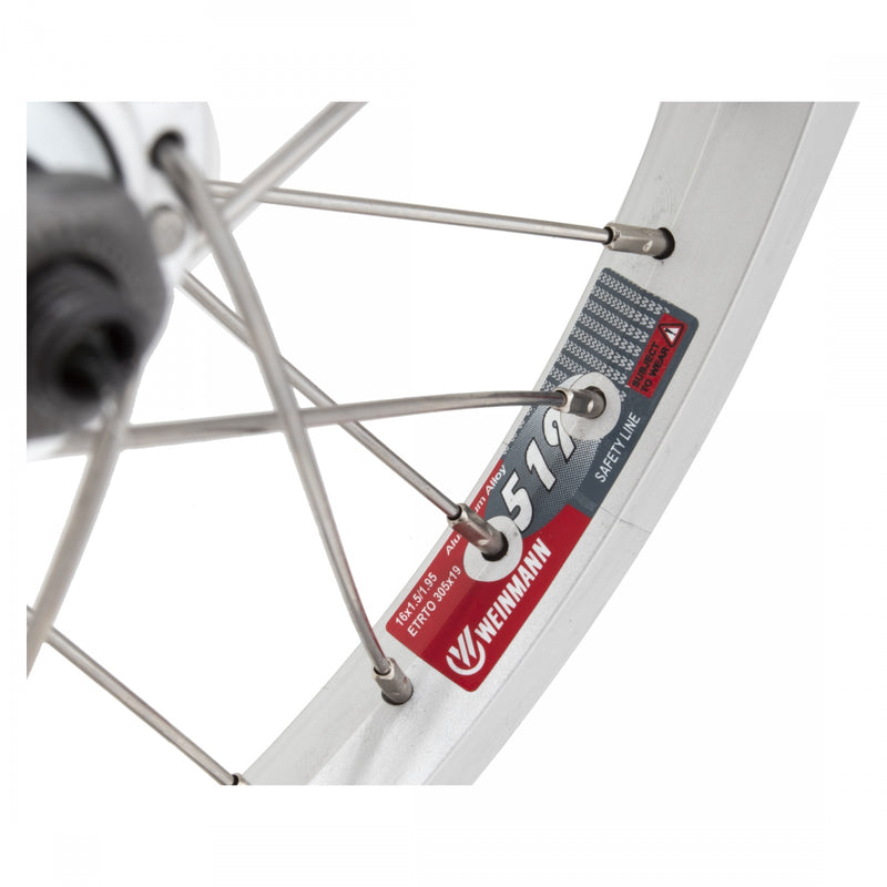 Load image into Gallery viewer, Wheel Master 16in Alloy Recumbent Front Wheel QRx100mm 36H Rim Brake Clincher