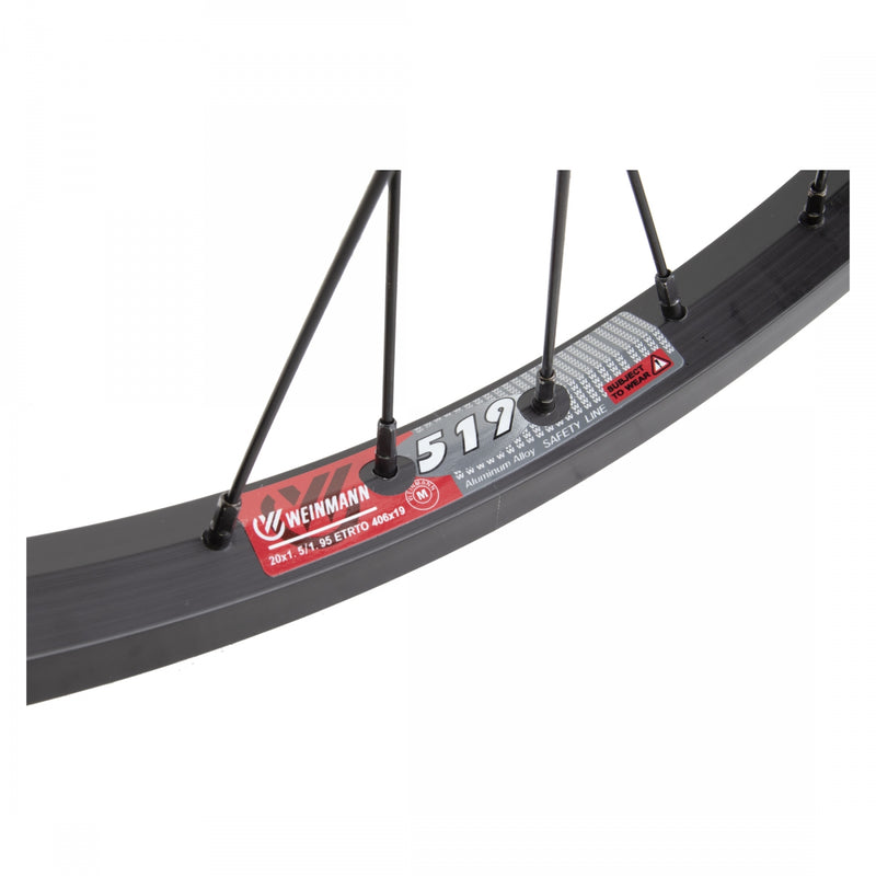 Load image into Gallery viewer, Wheel Master 20in Alloy Front B/O 3/8x100mm BkOps MX-2000 36H Rim Brake Black