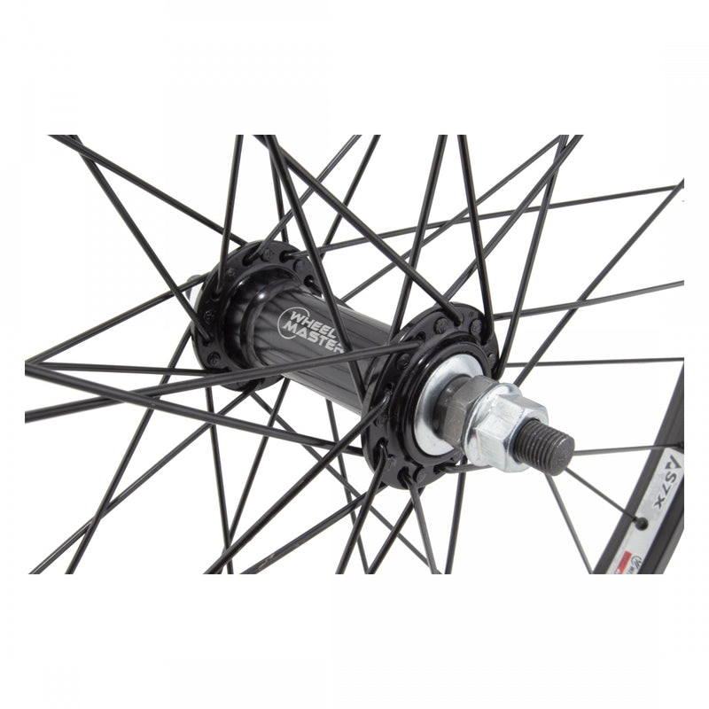 Load image into Gallery viewer, Wheel Master 26in WEI AS7X FT B/O 3/8x100mm W/M AB-1000 Rim Brake 14G BK Black
