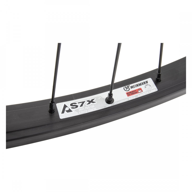 Load image into Gallery viewer, Wheel Master 26in WEI AS7X RR B/O 3/8x135mm W/MAB-1000 Rim Brake 14G BK Black