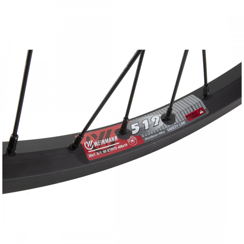 Load image into Gallery viewer, Wheel Master 20in Alloy Recumbent RR QRx135mm Shi TX500 Rim Brake Clincher Blk