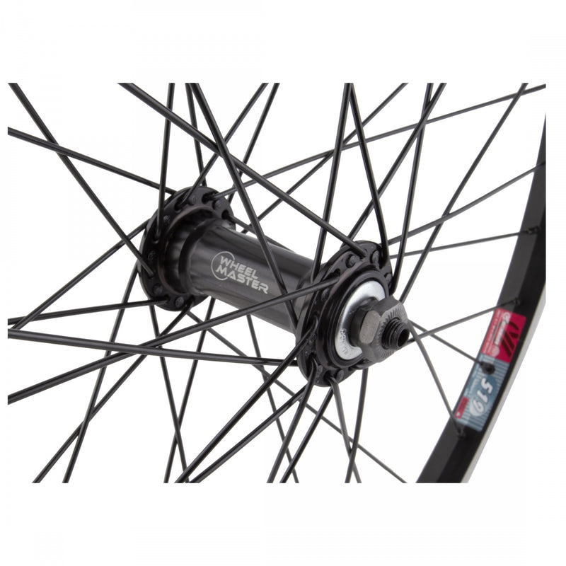 Load image into Gallery viewer, Wheel Master 24in Alloy WEI 519 Front QRx100mm W/M AQ-1000 36H Rim Brake Black