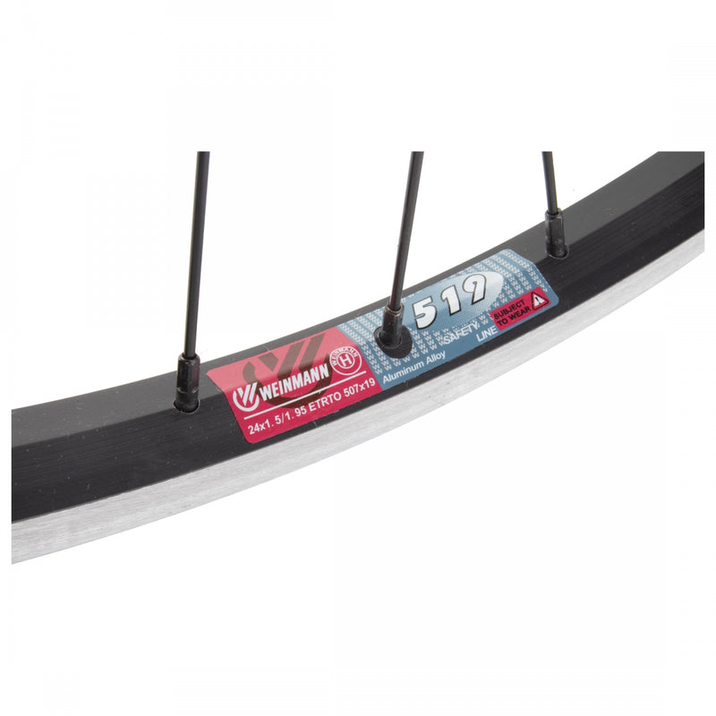 Load image into Gallery viewer, Wheel Master 24in Alloy WEI 519 Front QRx100mm W/M AQ-1000 36H Rim Brake Black