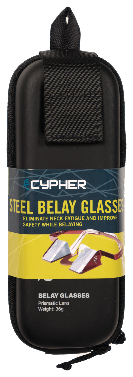 Load image into Gallery viewer, Cypher Cypher Steel Fram Belay Glasses Cypher Steel Frame - Red