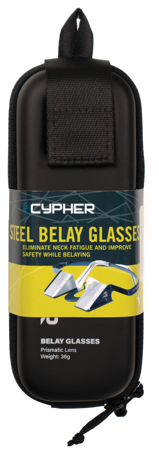 Load image into Gallery viewer, Enhance Your Climbing Experience with Cypher Steel Fram Belay Glasses in Sapphire