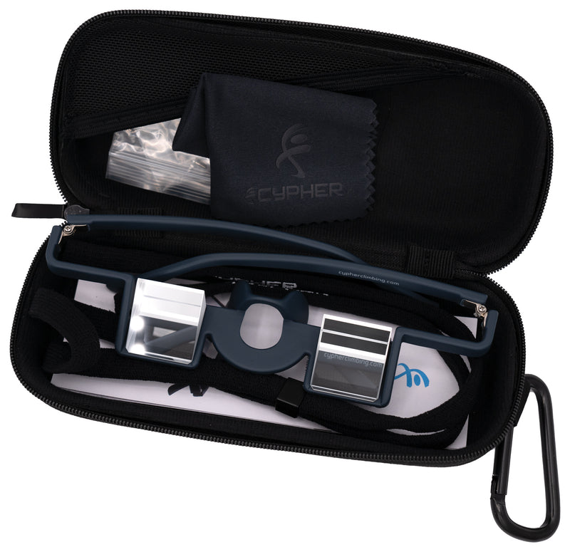 Load image into Gallery viewer, Enhance Your Climbing Experience with Cypher Belay Glasses in Sleek Black Design