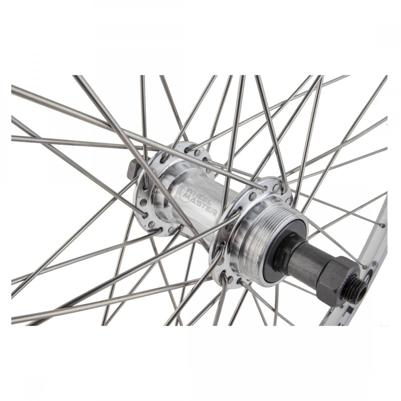 Load image into Gallery viewer, Wheel Master 26in WEI ZAC19 Rear QRx135mm Freewheel Double Wall Rim Brake Sil