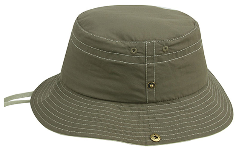 Load image into Gallery viewer, Mega Cap Outback Bucket Hat in Brown/Khaki - Size S/M
