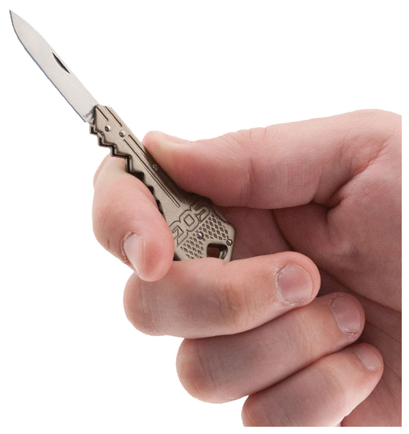Load image into Gallery viewer, SOG Key Knife Brass - Compact and Stylish EDC Tool