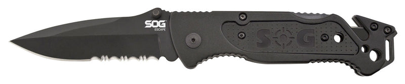 Load image into Gallery viewer, SOG Escape Black - Compact and Reliable Survival Tool