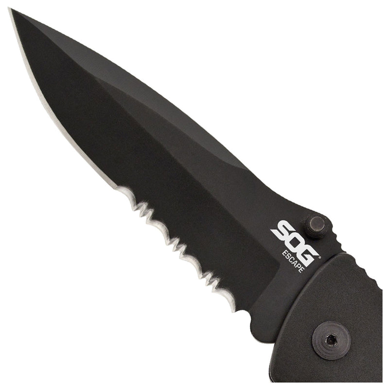 Load image into Gallery viewer, SOG Escape Black - Compact and Reliable Survival Tool